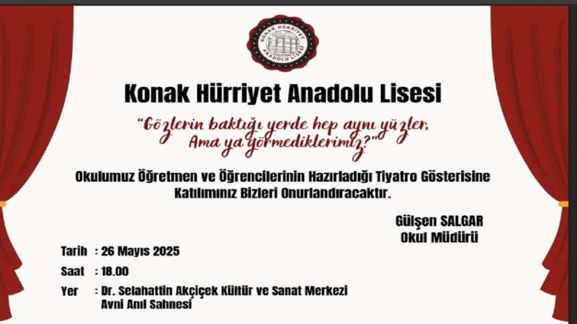 OKULUMUZ ÖĞRETMEN VE ÖĞRENCİLERİNDEN TİYATRO GÖSTERİSİ